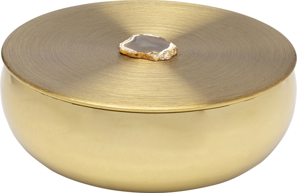 Scatola decorativa Acciaio lucido oro