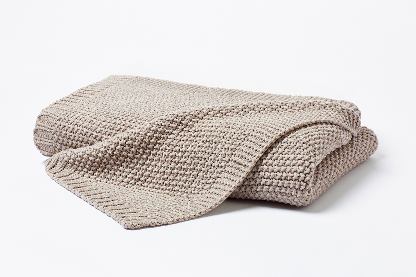 Coperta a maglia 545001 poliacrilico naturale