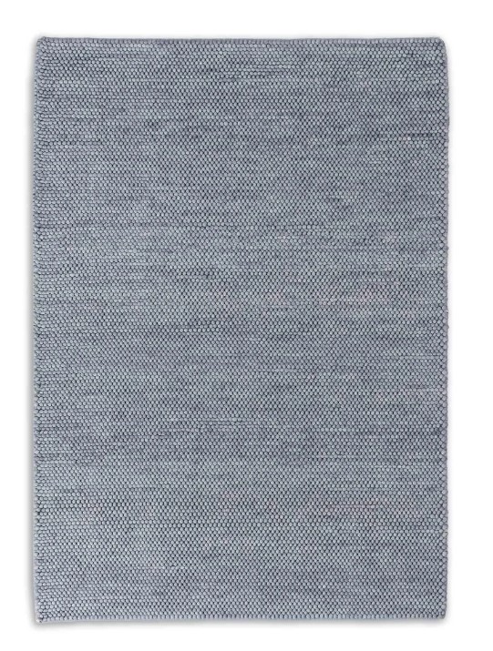 Tappeto in lana Poppy azzurro