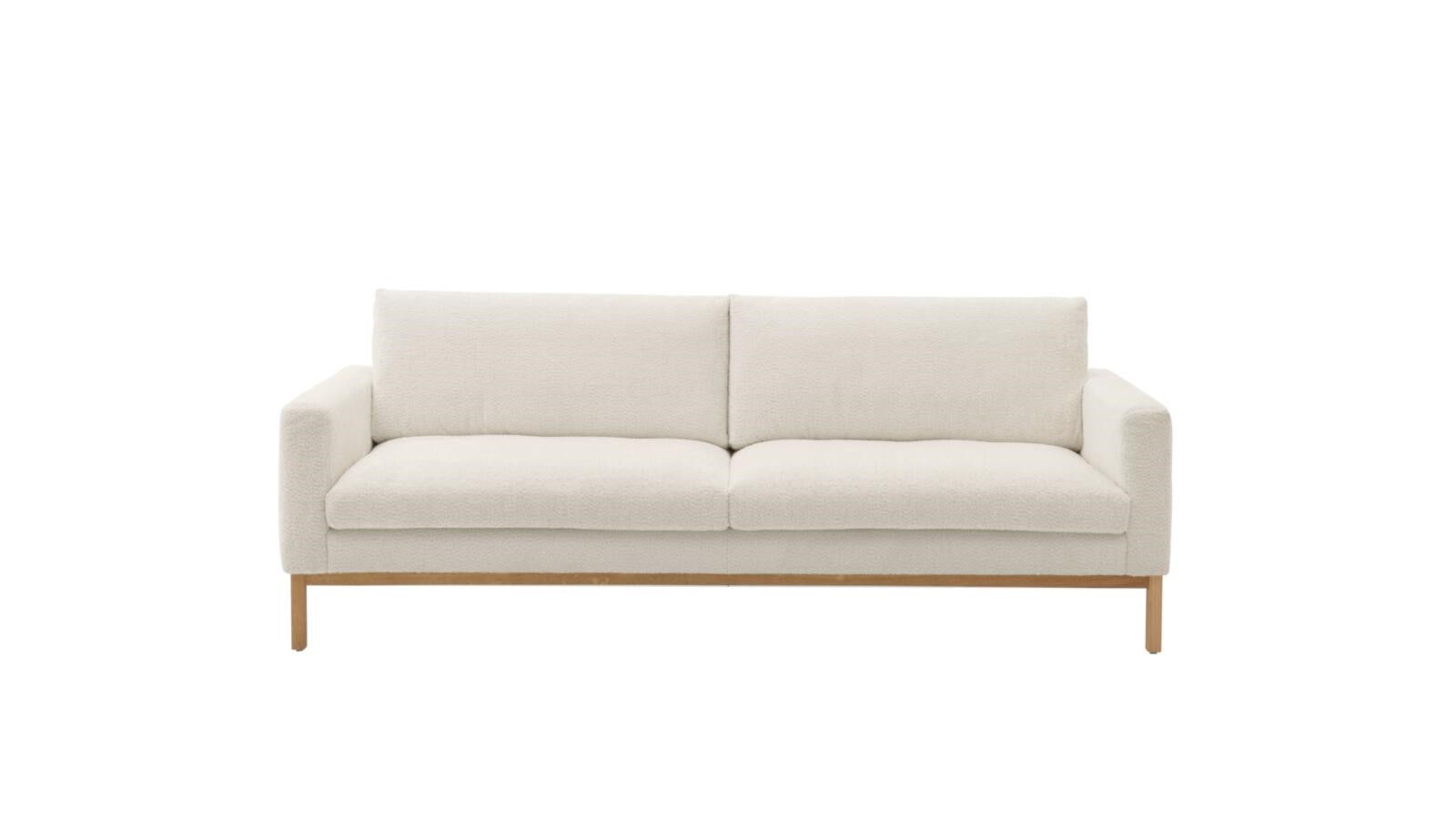 3-Sitzer Sofa Roomio No. 4105 weiß Stoff