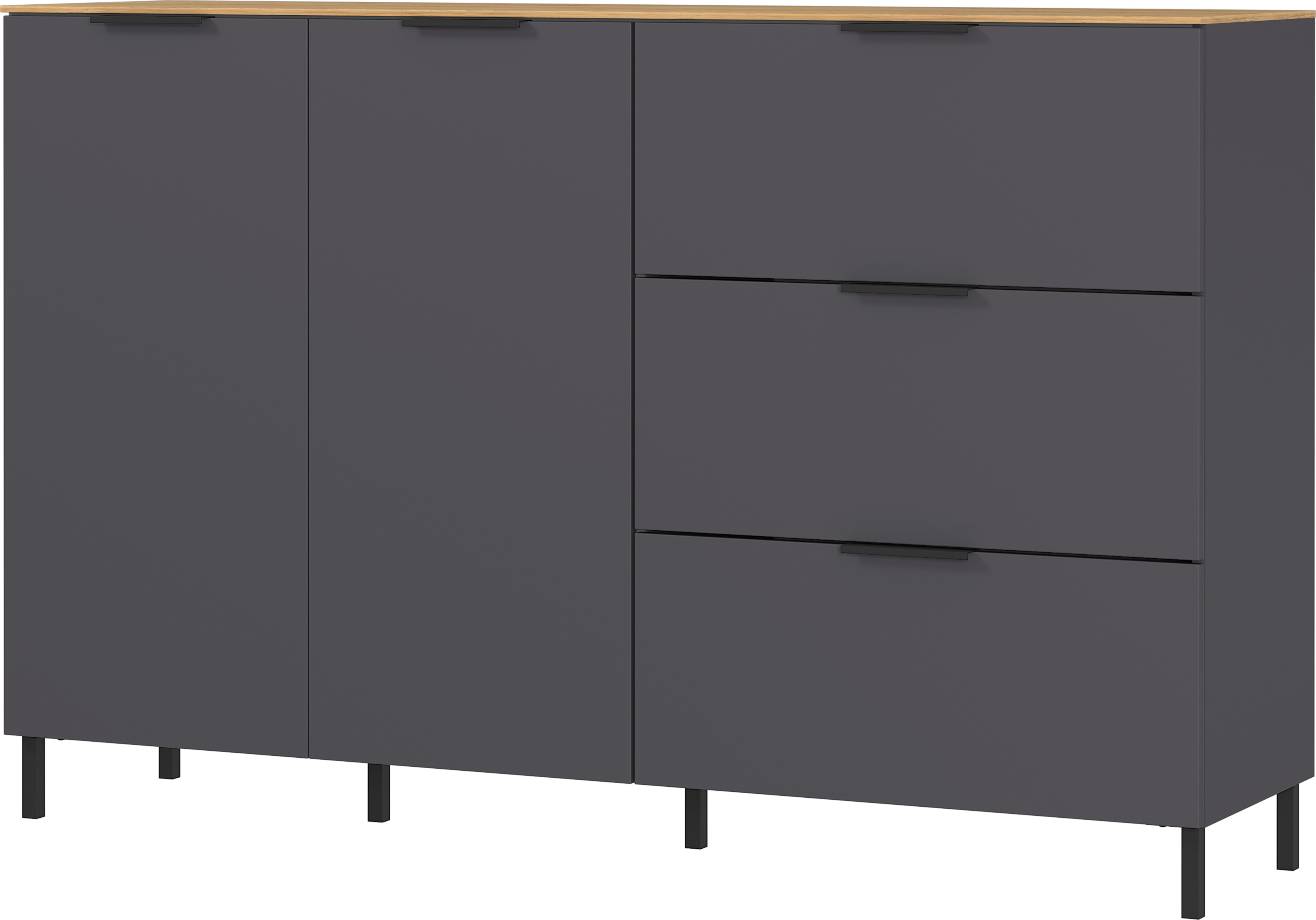 Sideboard California graphit Eiche Navarra