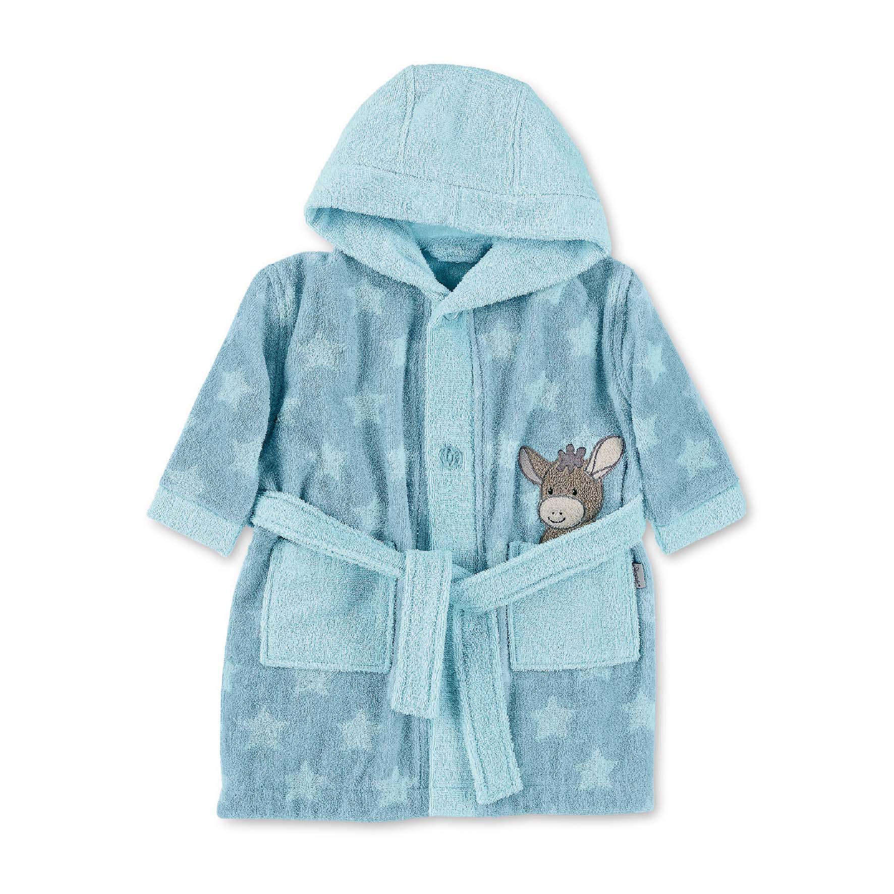 Bademantel mittelblau Unisex